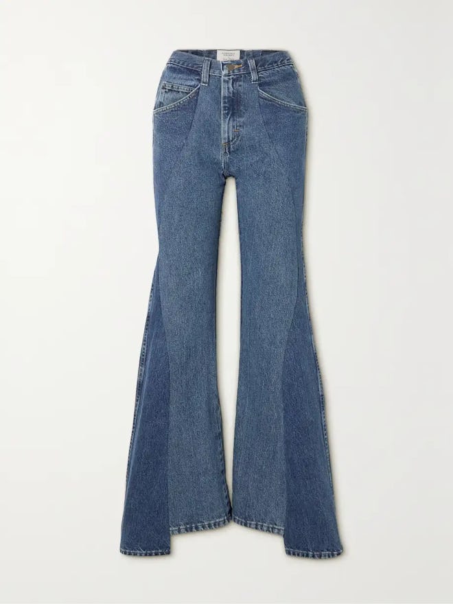 Gabriela Hearst + E.L.V. Denim Foster High-Rise Flared Jeans