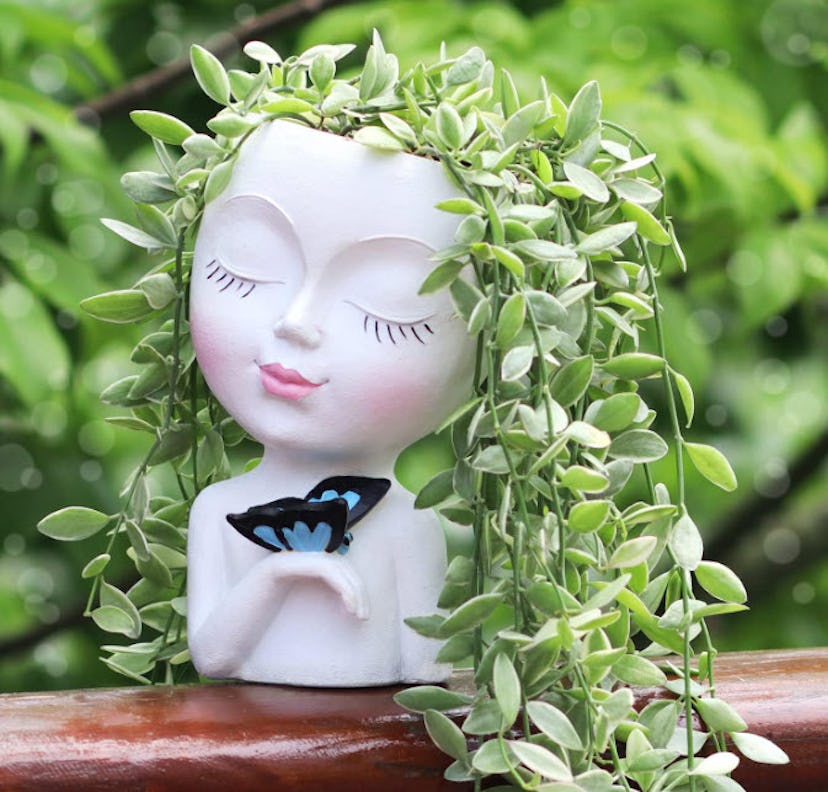 WEWEOW Face Planter/Flower Pot