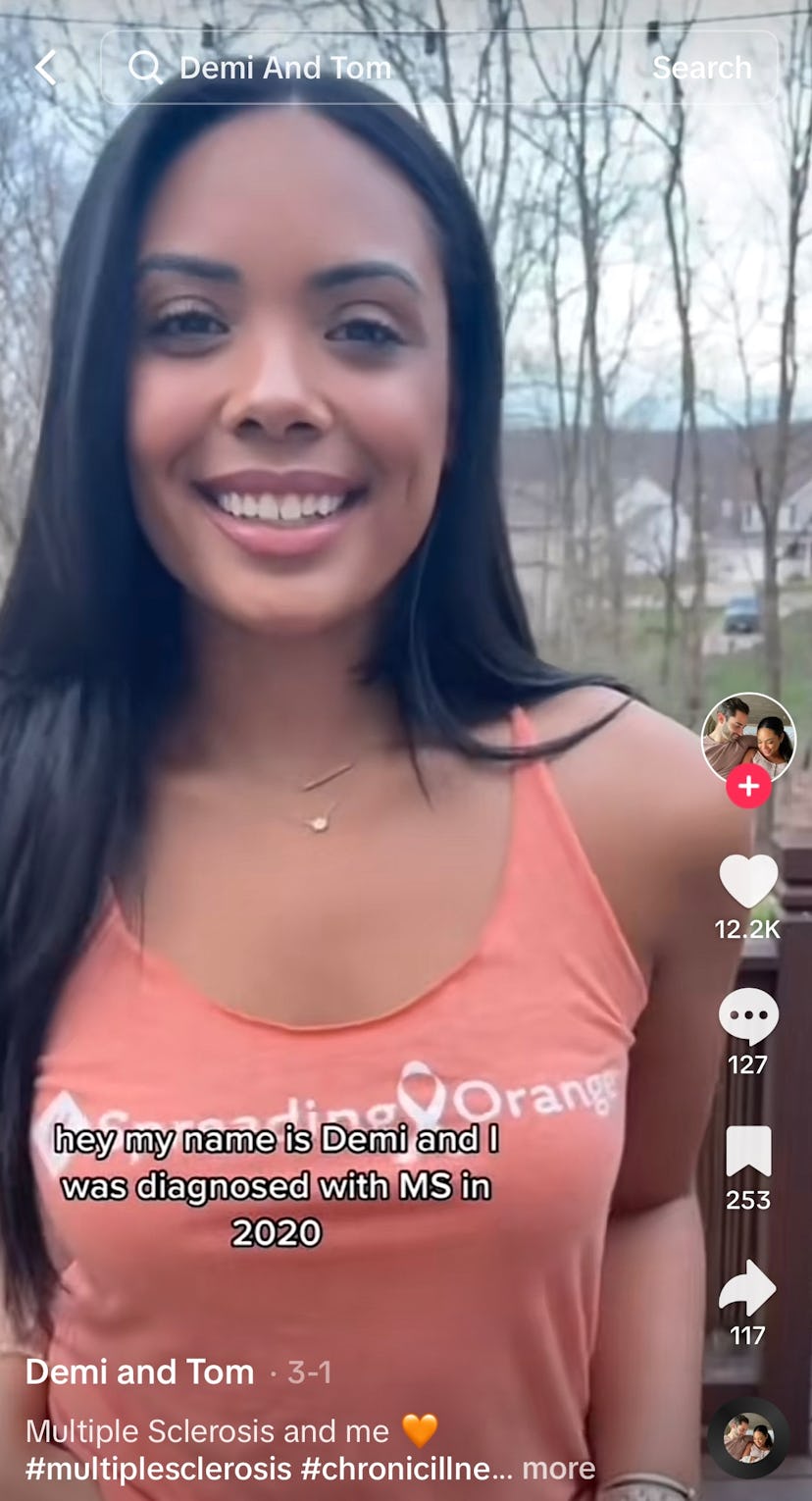 Demi Schweers was diagnosed with relapsing-remitting multiple sclerosis in 2020.