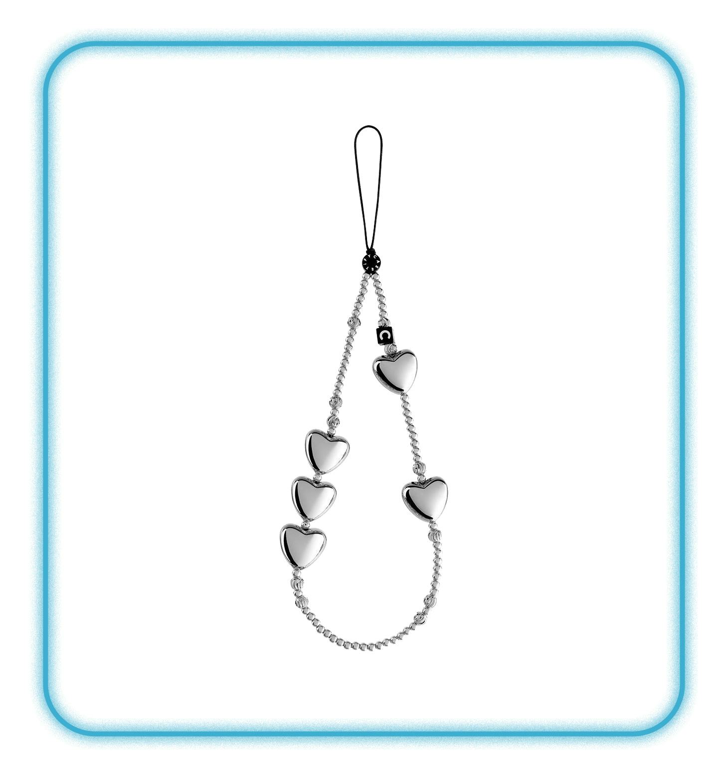 Heart of Steel Phone Charm