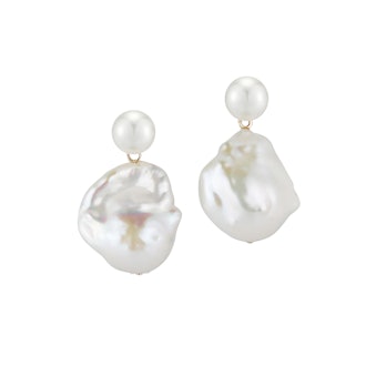 Duality Pearl Drop Earrings