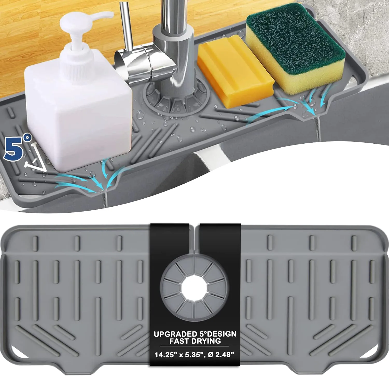 BFONS Kitchen Sink Splash Guard 