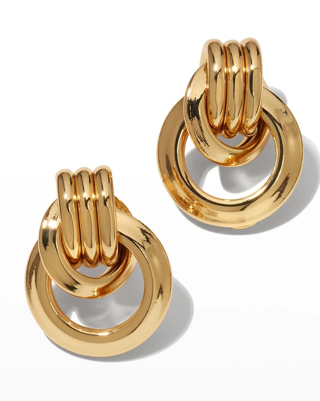 Kenneth Jay Lane Small Door-Knocker Earrings