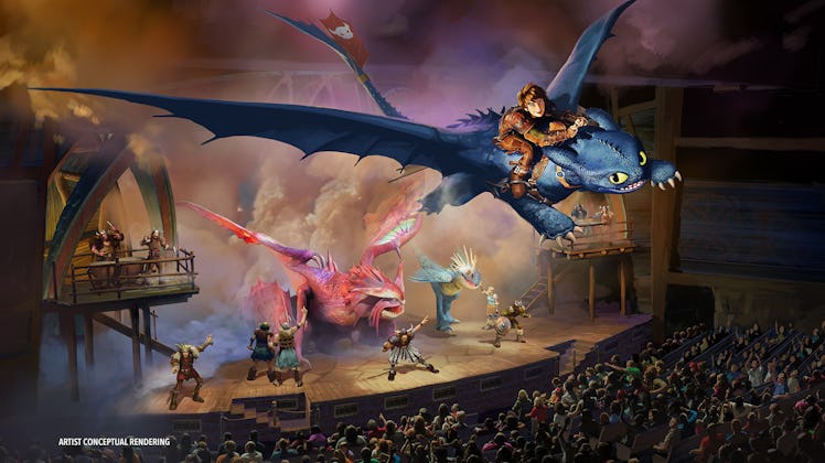 The new 'How To Train Your Dragon' area at Epic Universe will have roller coasters and stage shows. 