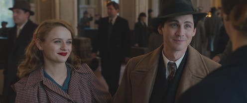 Joey King and Logan Lerman in 'We Were the Lucky Ones.' Photo via Hulu