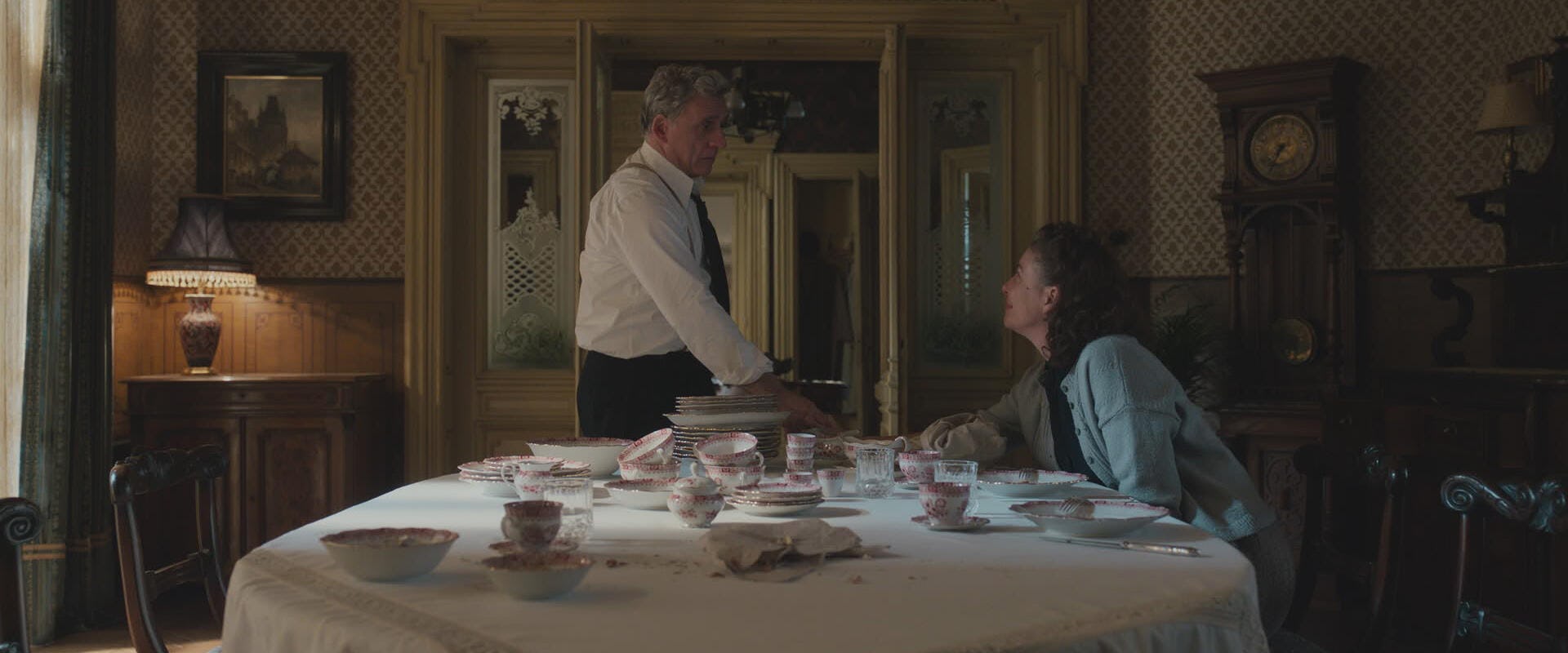 Lior Ashkenazi and Robin Weigert in &lsquo;We Were the Lucky Ones.&rsquo; Photo via Hulu