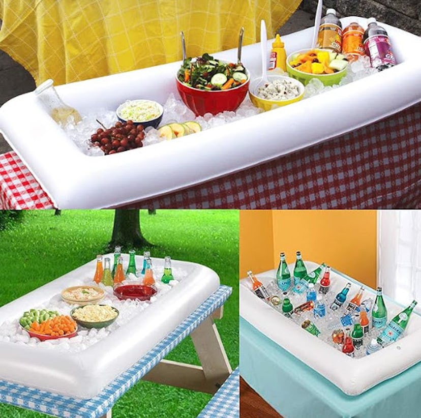 Moon Boat Inflatable Serving/Salad Bar Tray (2-Piece)