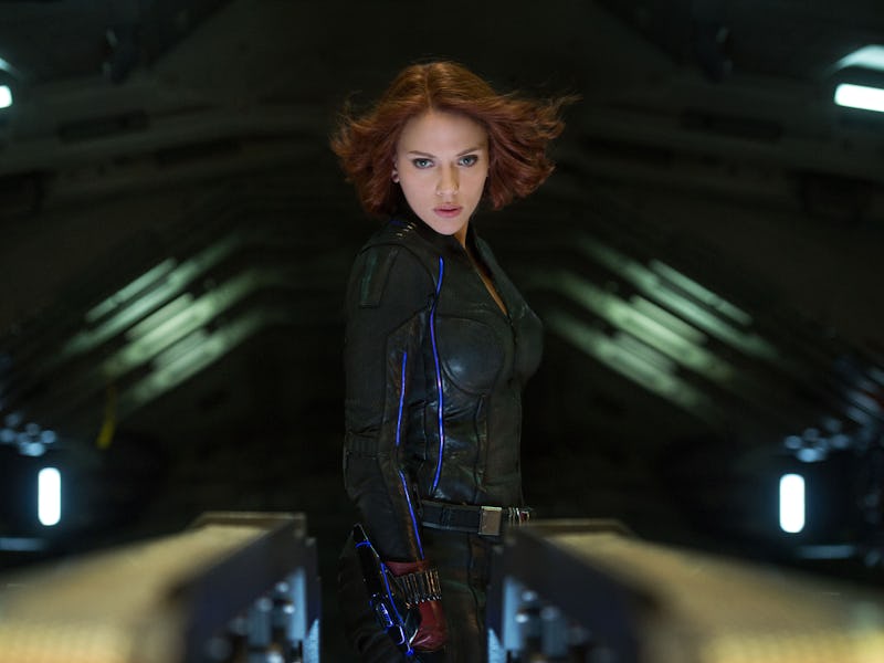 Scarlett Johansson as Natasha Romanoff/Black Widow in The Avengers: Age of Ultron