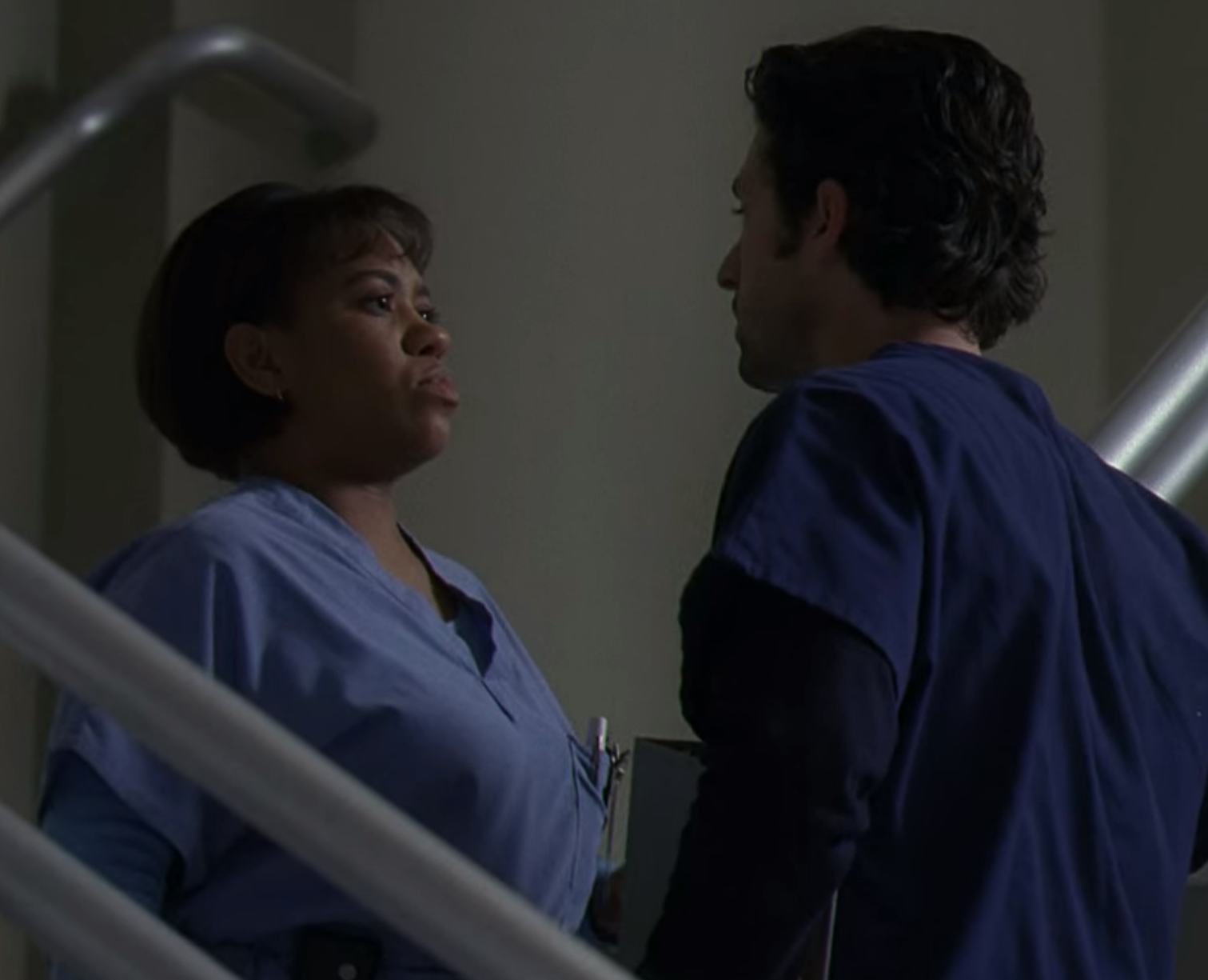 Bailey and Derek on &lsquo;Grey&rsquo;s Anatomy.&rsquo; Screenshot via Netflix