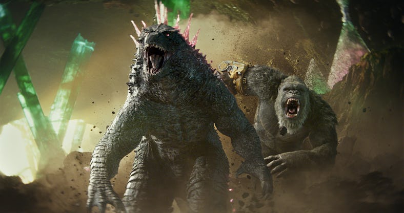 Godzilla and King Kong run together in 'Godzilla x Kong: The New Empire'