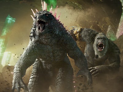 Godzilla and King Kong run together in 'Godzilla x Kong: The New Empire'