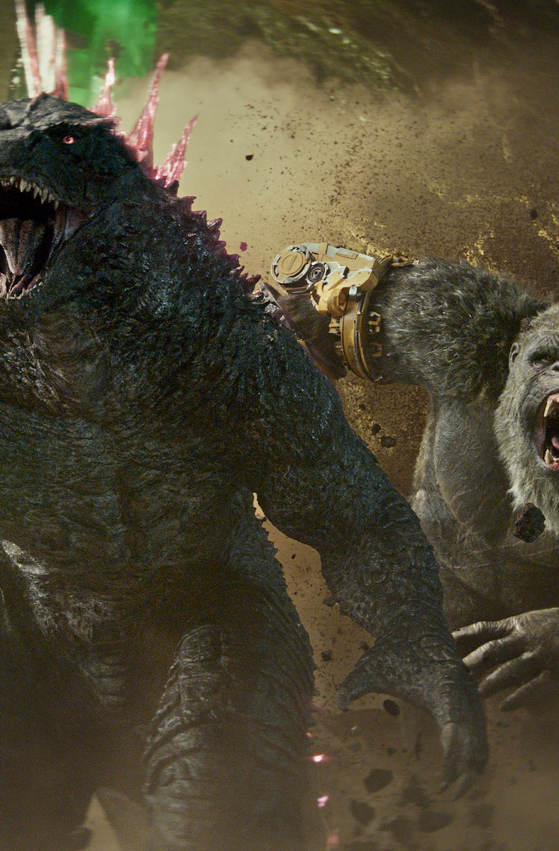 Godzilla and King Kong run together in 'Godzilla x Kong: The New Empire'