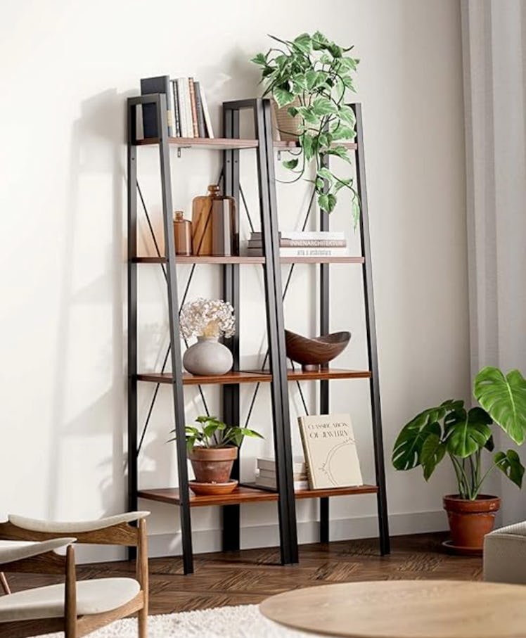 Pipishell Ladder Shelf Bookcase