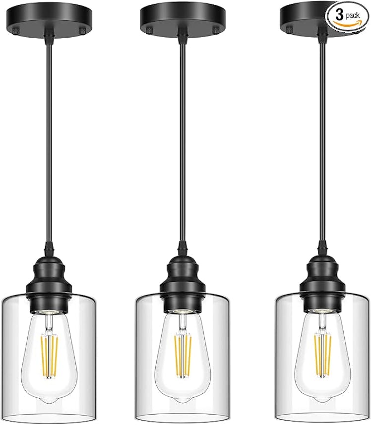Licperron Hanging Pendant Lighting Fixtures (3-Pack)