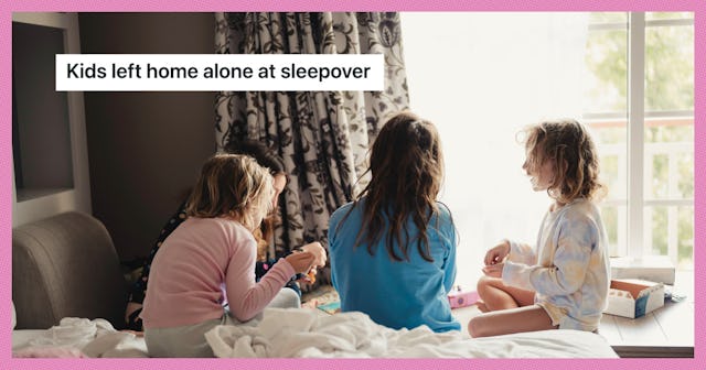 A mom is upset that her 8-year-old daughter was left home alone at a sleepover.
