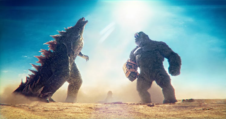 Godzilla and King Kong stand together in 'Godzilla x Kong: The New Empire'
