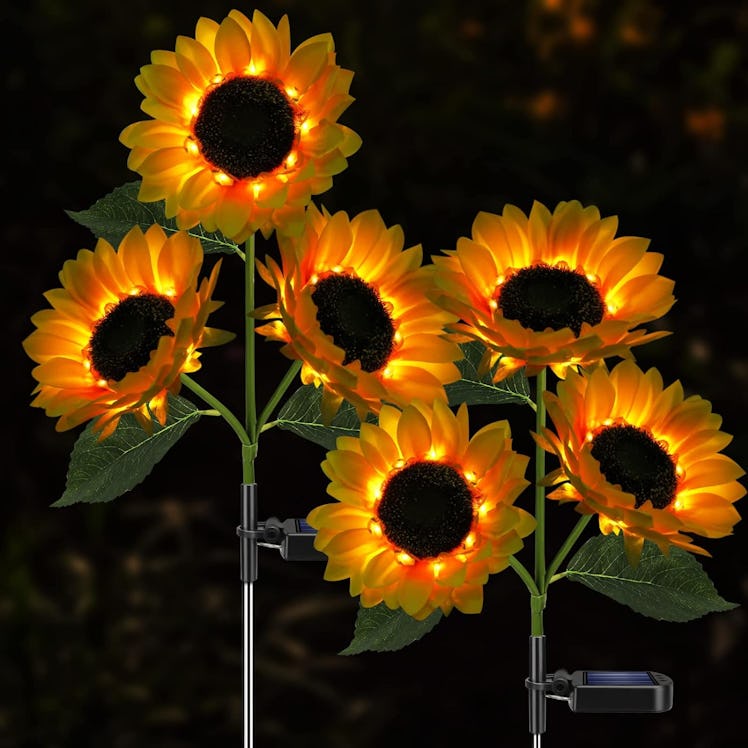 Meagoo Sunflower Solar Lights (2-Pack)