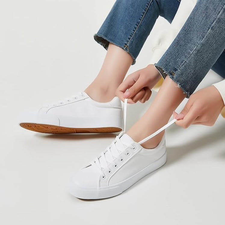 SERNIAL PU Leather Sneakers 