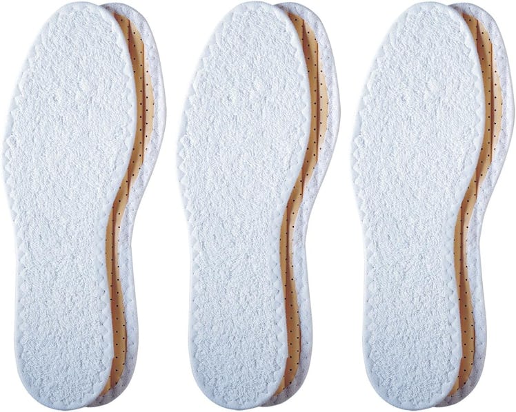 Pedag Sweat-Absorbing Terry Cotton Insoles (3-Pack)
