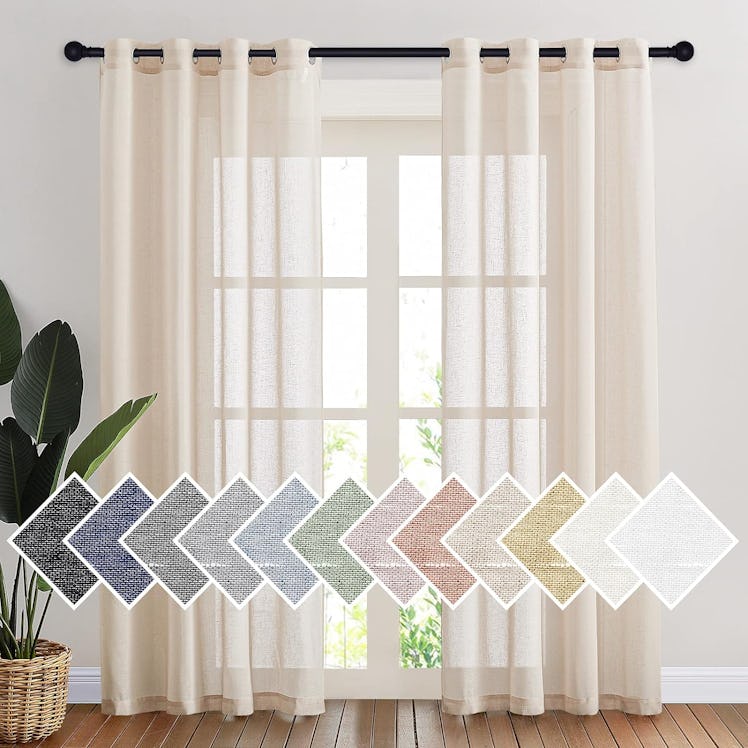 NICETOWN Semi Sheer Curtains