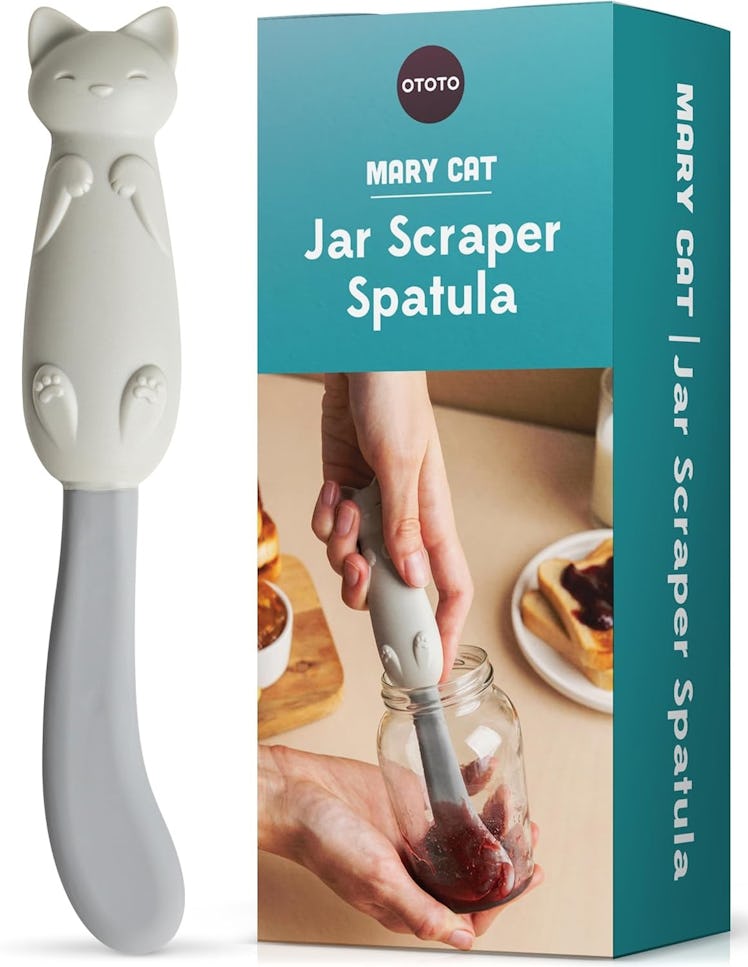OTOTO Mary Cat Jar Scraper Spatula