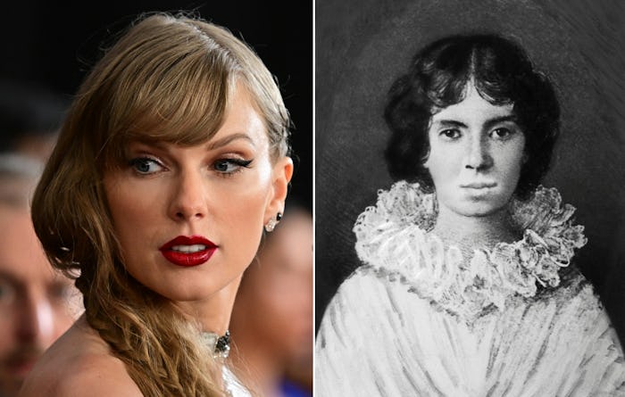 Taylor Swift is distantly related to American poet Emily Dickinson. 