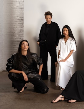 Opposite: The New York–based label Fforme is generating buzz for its sharp-meets-soft approach to wo...