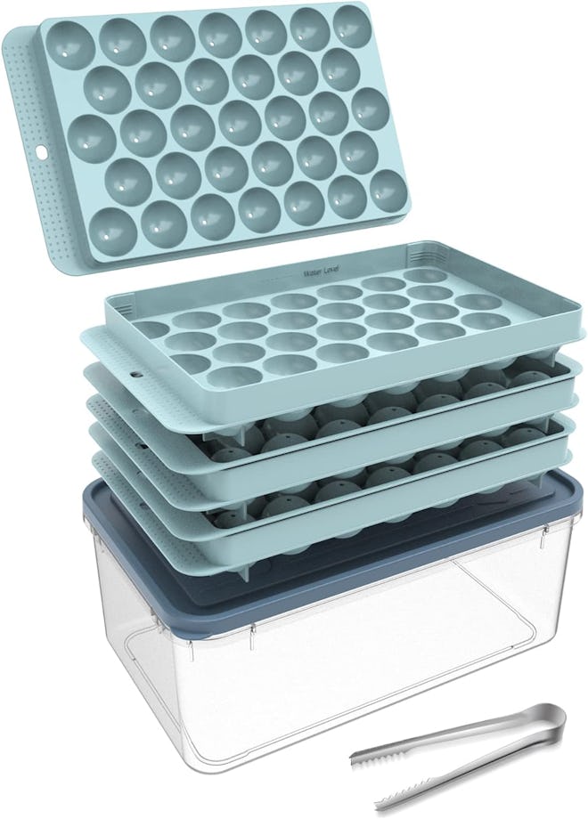 Icediver Ice Cube Trays and Bin (4 Pieces)