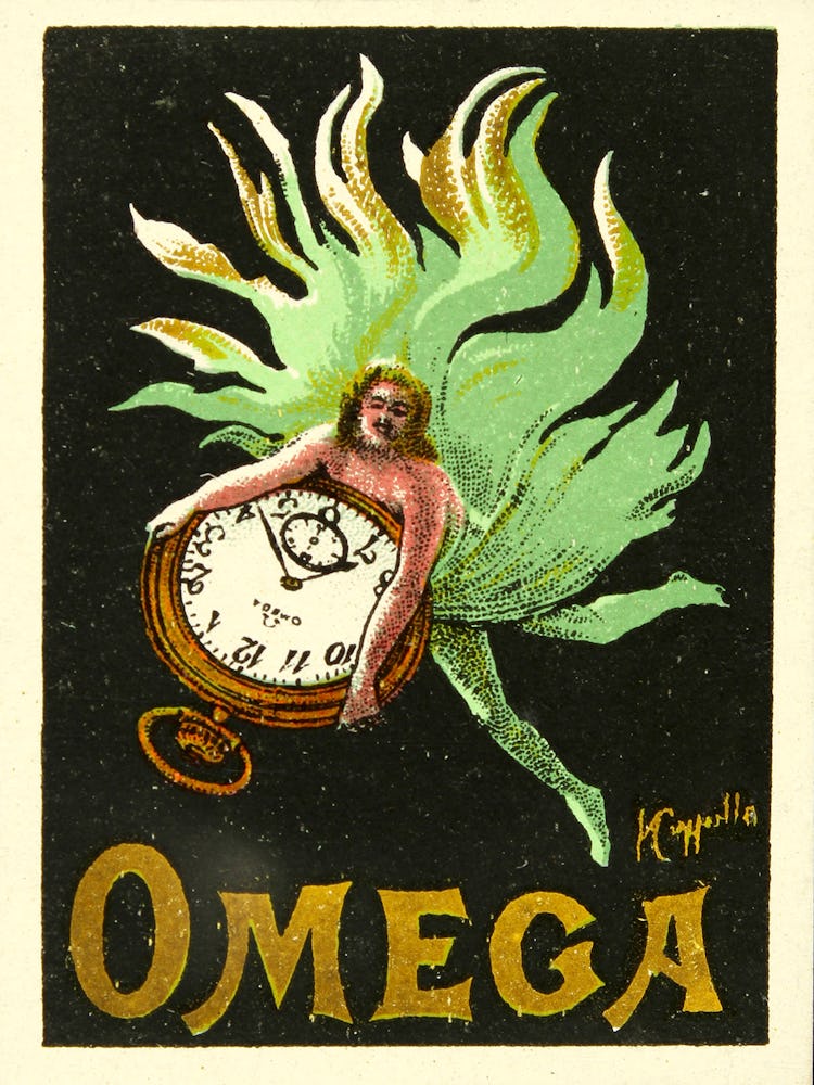 An Omega poster, circa 1910.