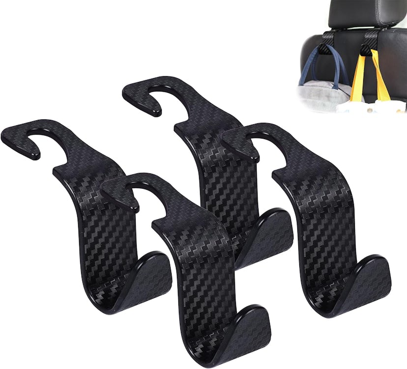 4-Pack Car Seat Headrest Hooks