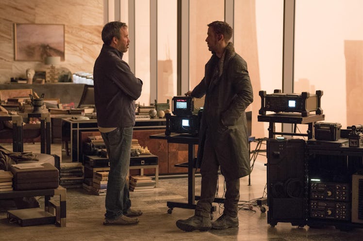 Denis Villeneuve with Ryan Gosling on the set of Blade Runner 2049
