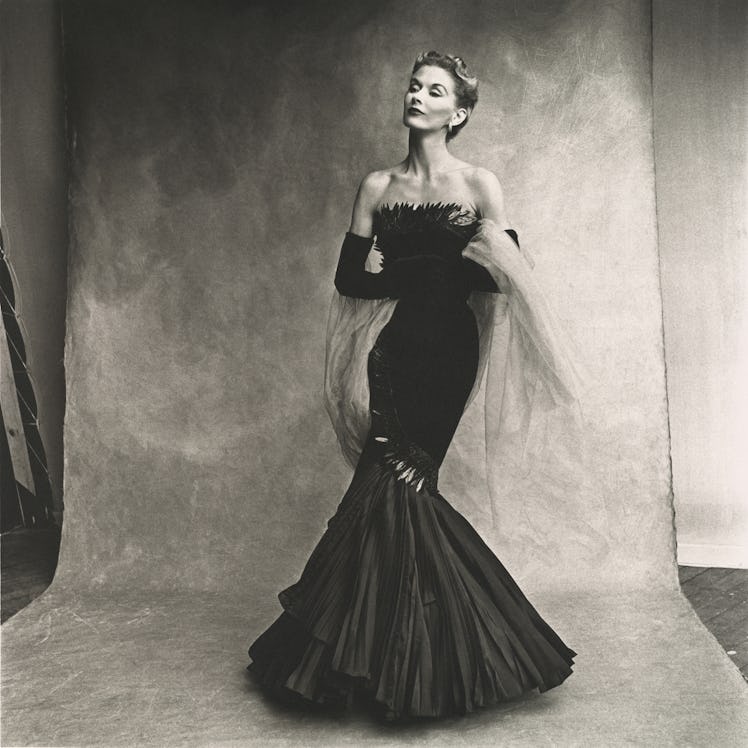 Irving Penn, Rochas Mermaid Dress (Lisa Fonssagrives-Penn), Paris, 1950. 