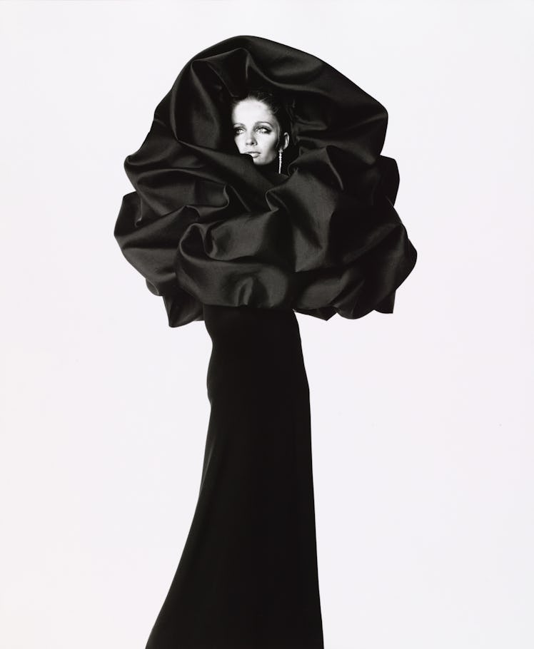 Irving Penn, Balenciaga Rose Dress, Paris, 1967.
