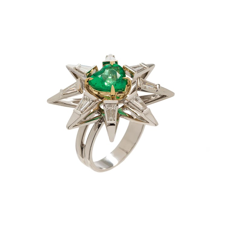 Emerald Pulsar Ring