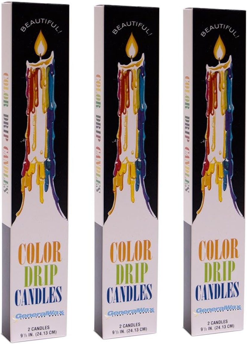 General Wax & Candle Company Color Drip Candles (3-Pack)