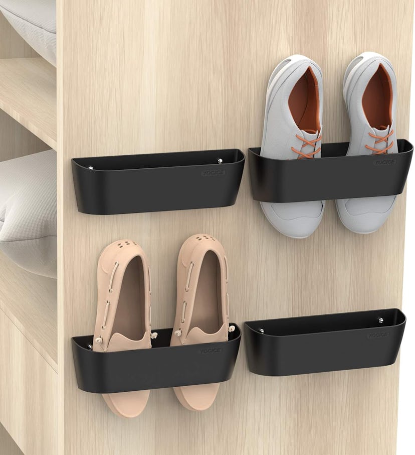 Yocice Wall Mounted Shoes Rack (4-Pack)