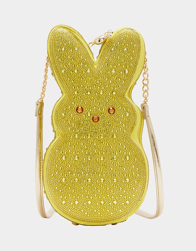 Peeps Rhinestone Bunny Crossbody Yellow Bag