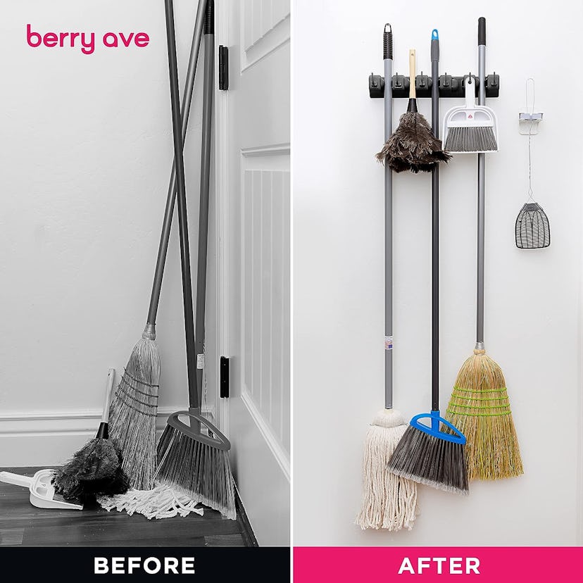 Berry Ave Broom Holder & Garden Tool Organizer