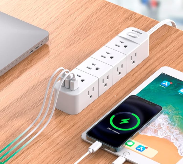 Addtam 12-Plug Extension Cord & Power Strip