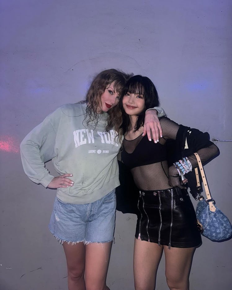 Lisa and Taylor Swift at the Eras Tour.