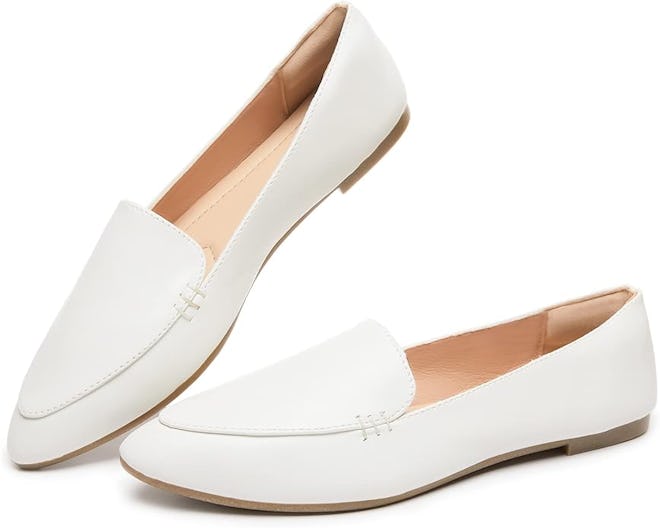FINIWOR Pointed Toe Loafers