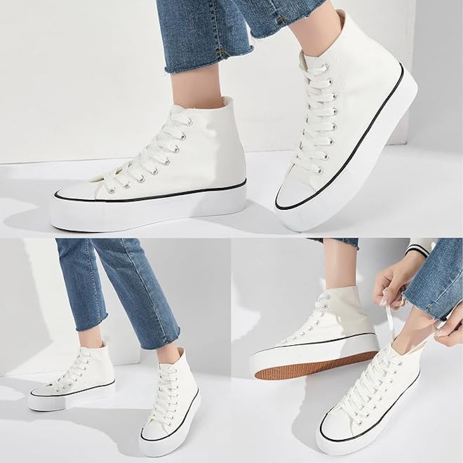 FRACORA High Top Canvas Sneakers