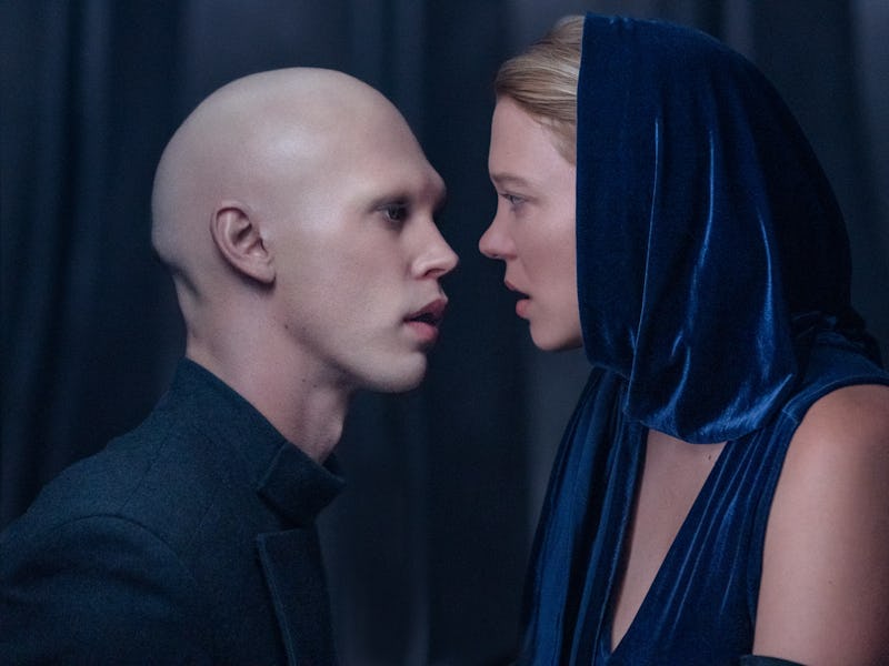 Austin Butler as Feyd and Léa Seydoux as Lady Fenring.