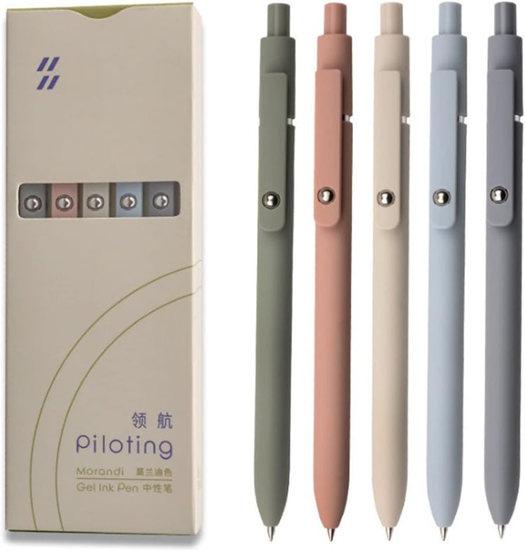 UIXJODO 0.5mm Black Ink Gel Pens (5-Pack)