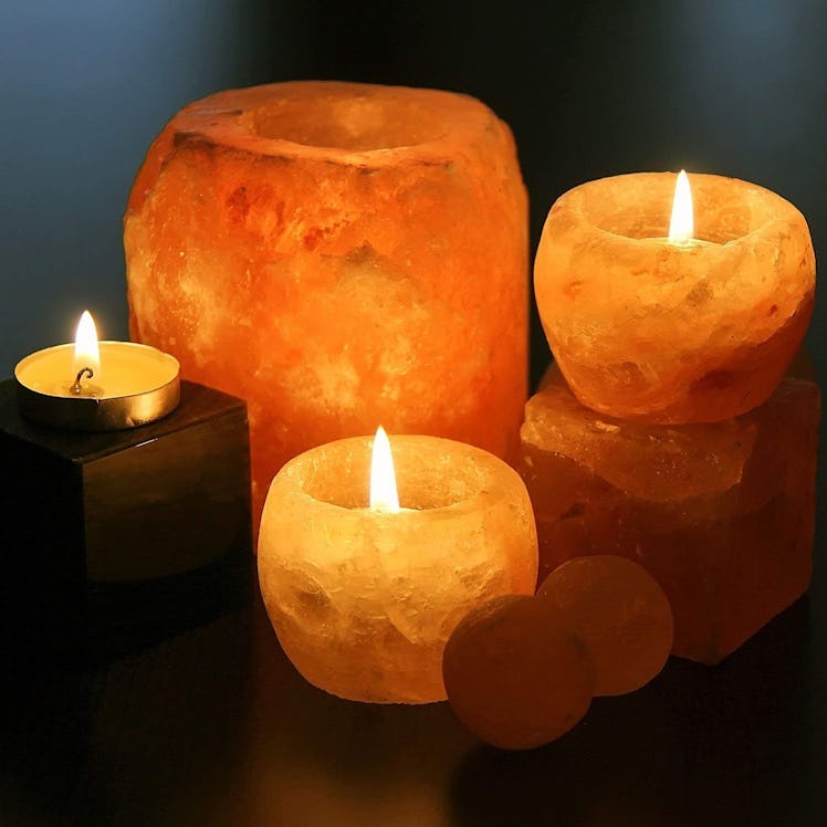 Himalayan Glow Salt Candle Holder (2-Pack)