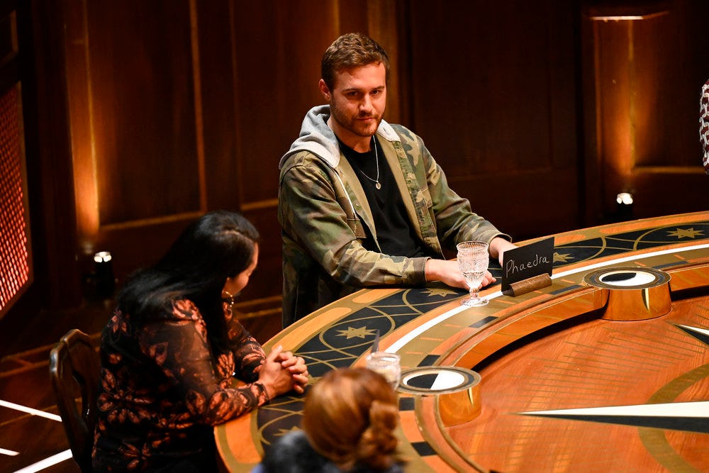 Peter on &lsquo;The Traitors.&rsquo; Photo via Peacock