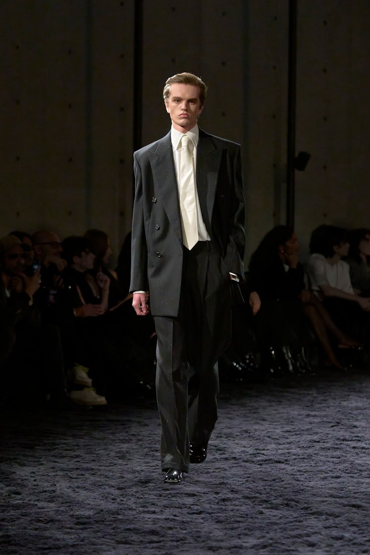 a look from saint laurent fall 2024 men's collection
