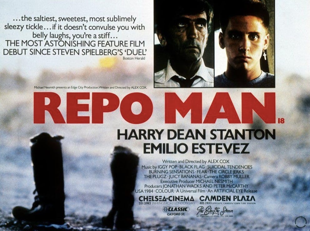 affiche de repo man 1984