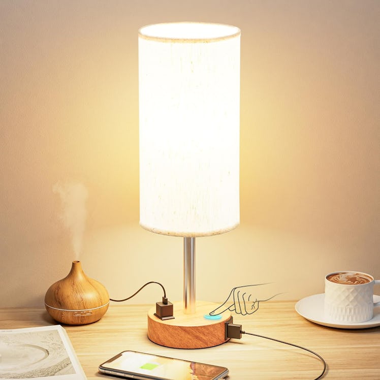 Fenmzee Bedside Table Lamp Nightstand