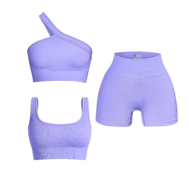 OQQ 3-Piece Ribbed Active Set